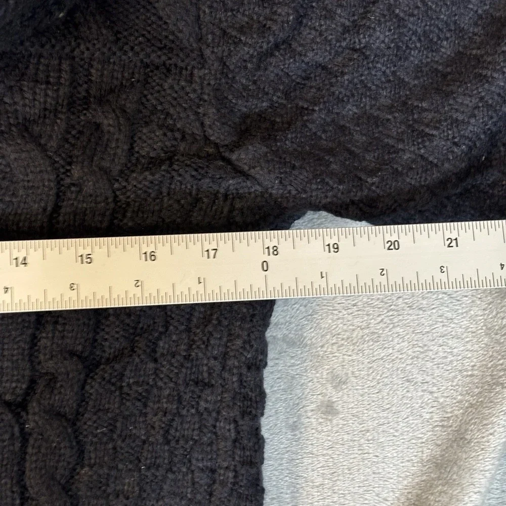 Men's‎ Leif Nelson Chunky Knitted Turtleneck Sweater Black Size Small Casual